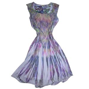 Live & Let Live Mesh Fairy Grunge Midi Dress PM Y2K